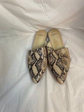 Vagabond Shoemakers snake Skin Leather Mules, Women's Size 8.5